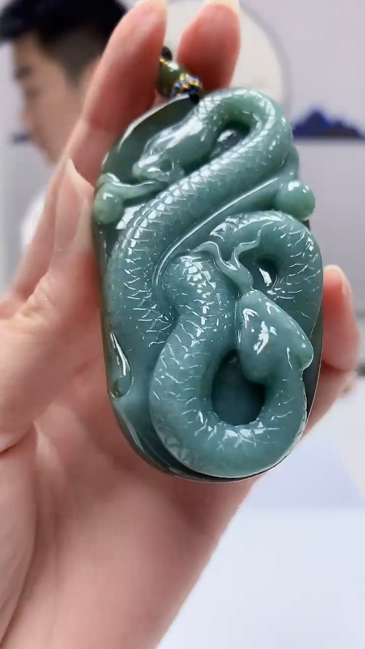 【闪购商品】定制翡翠未镶嵌5028zm-毛货挂件184