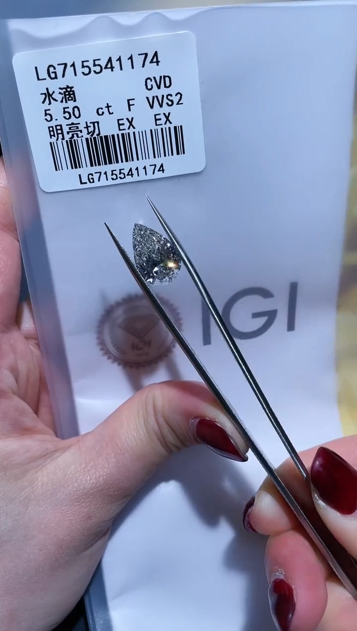 裸石实验室培育钻石5.5F715541174