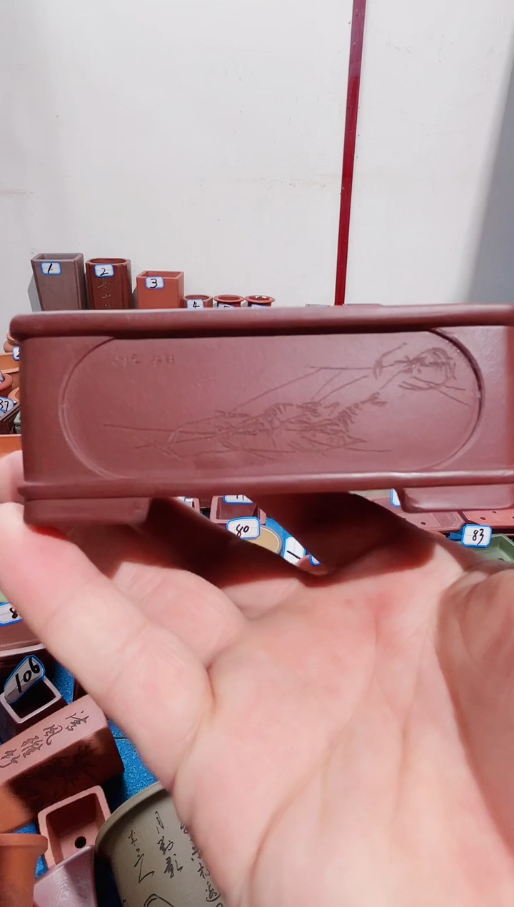 【闪购商品】紫砂紫砂花盆9*5.7*2.8