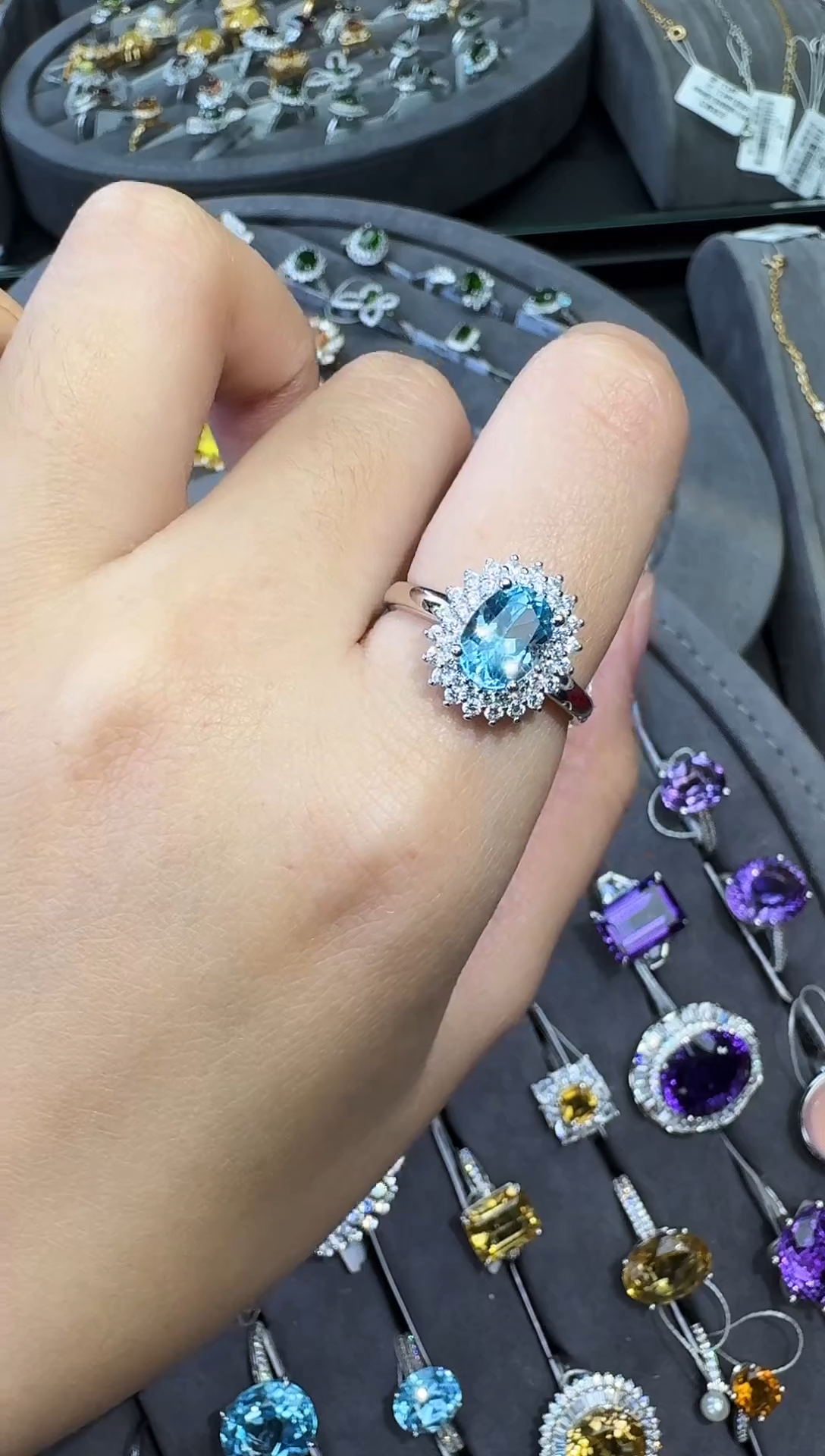 银S925镶嵌戒指托帕石【七天鉴赏期】