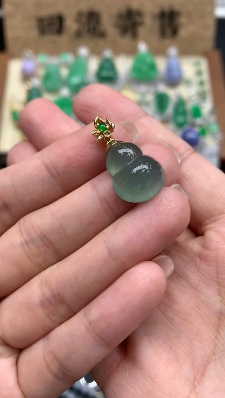 【闪购商品】翡翠颈饰18K金镶嵌165-中国好珍宝