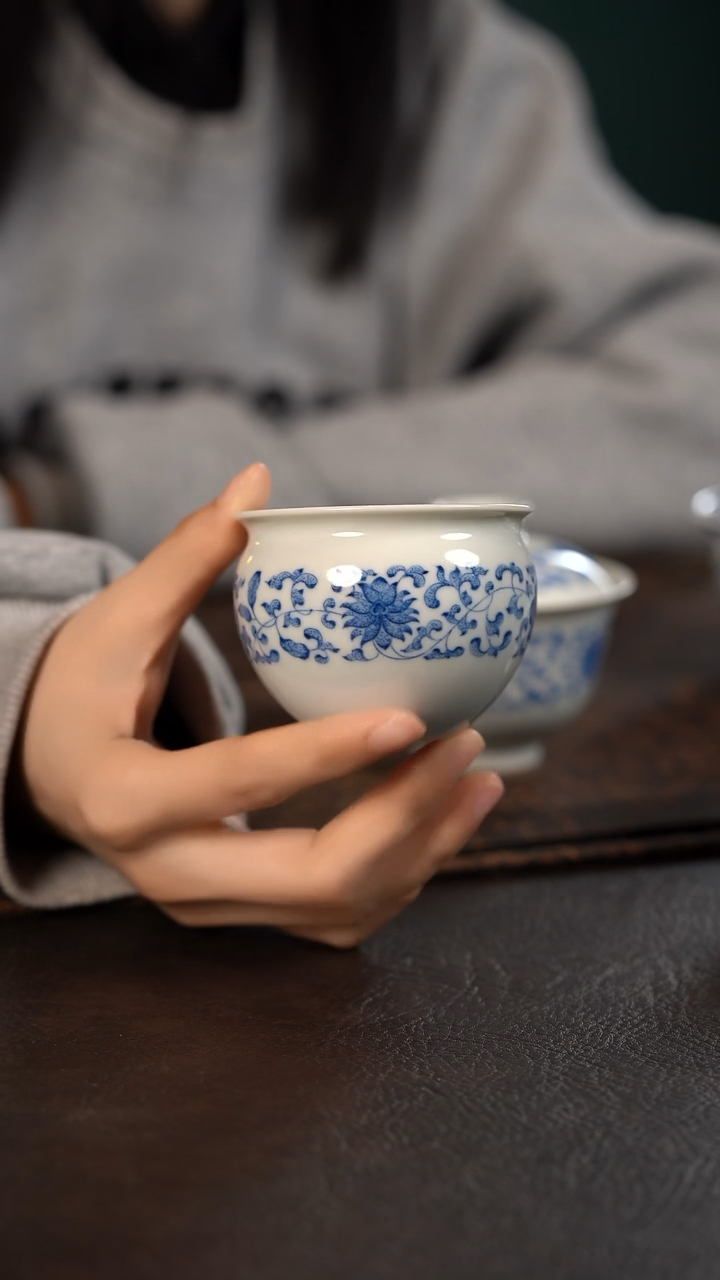 【闪购商品】杯聚澜堂点工串枝大缸杯