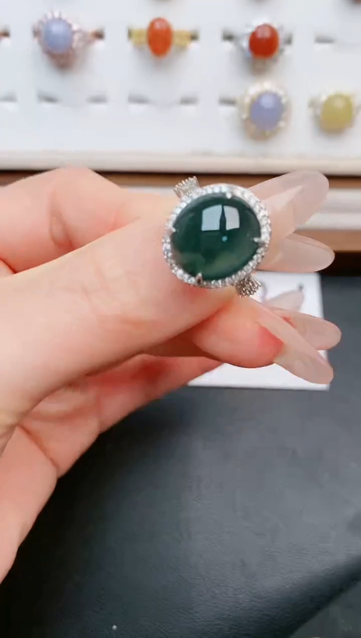 【闪购商品】翡翠戒指银S925镶嵌.....