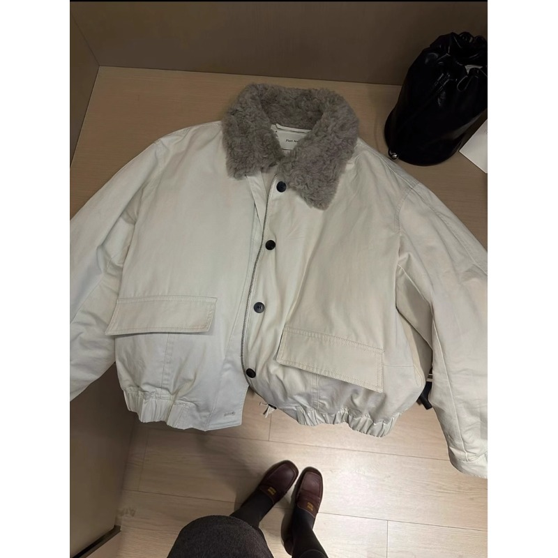 2025新款冬季韩版宽松显瘦气质毛领棉服百搭休闲短款保暖外套女款