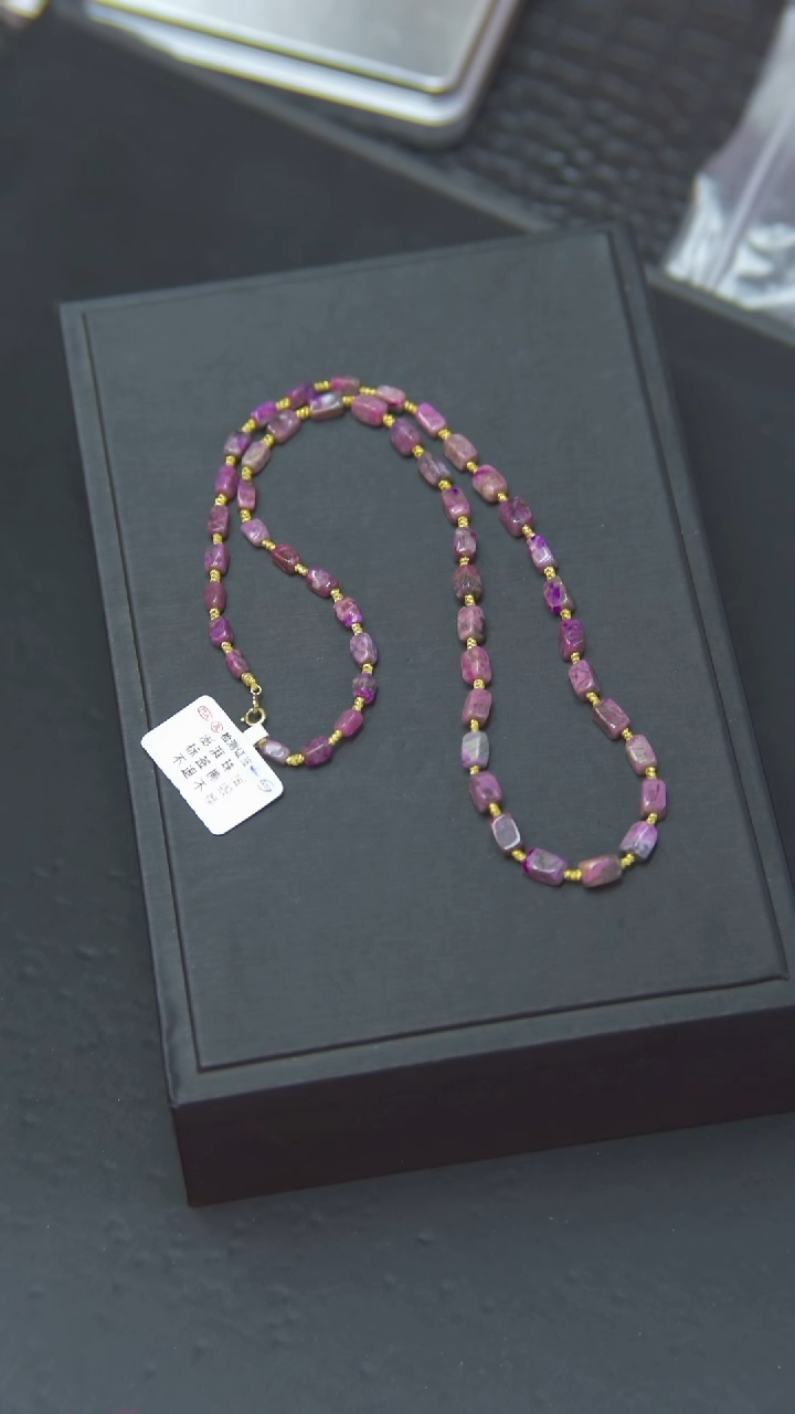 未镶嵌苏纪石（舒俱来）项链07号桃红项链