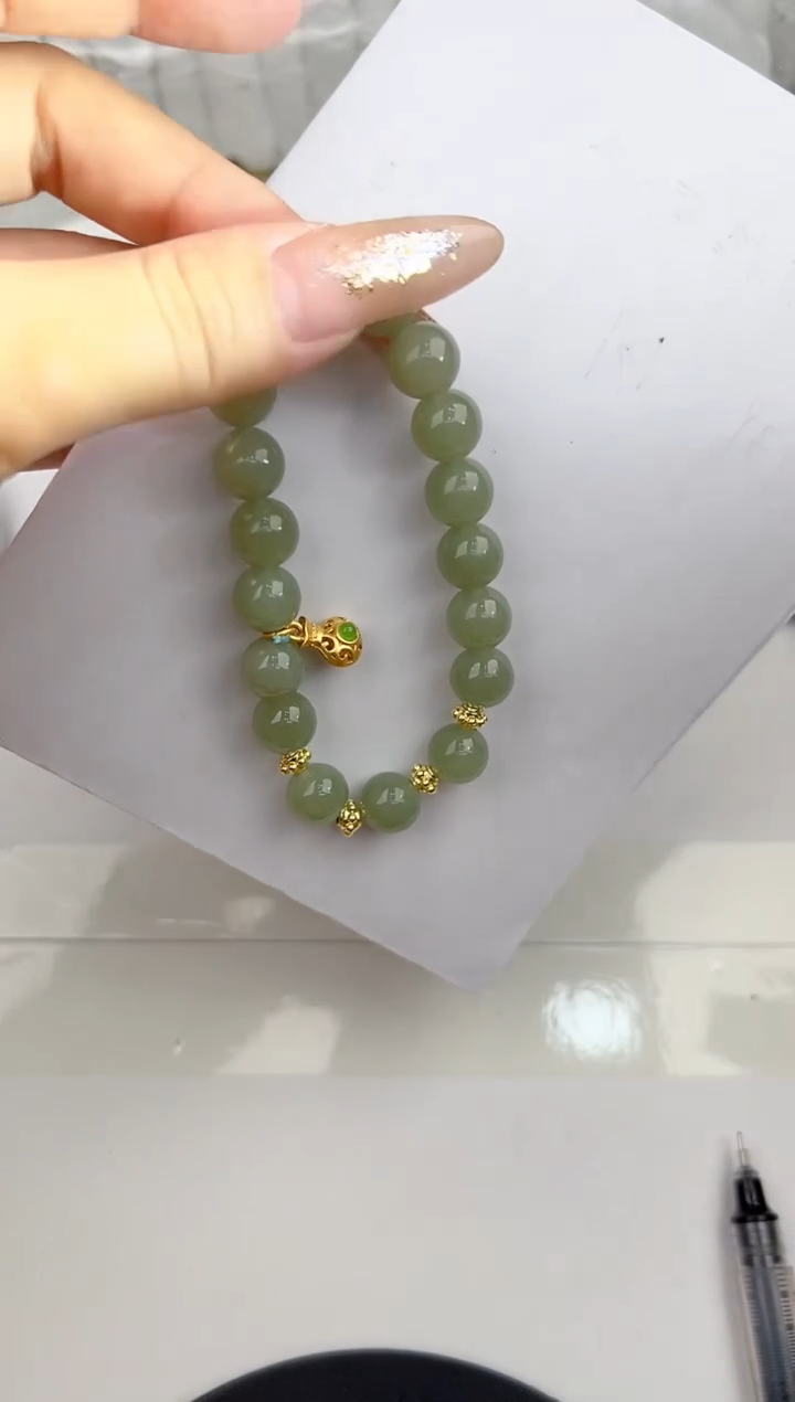 【闪购商品】和田玉手链未镶嵌1颜色微差无瑕