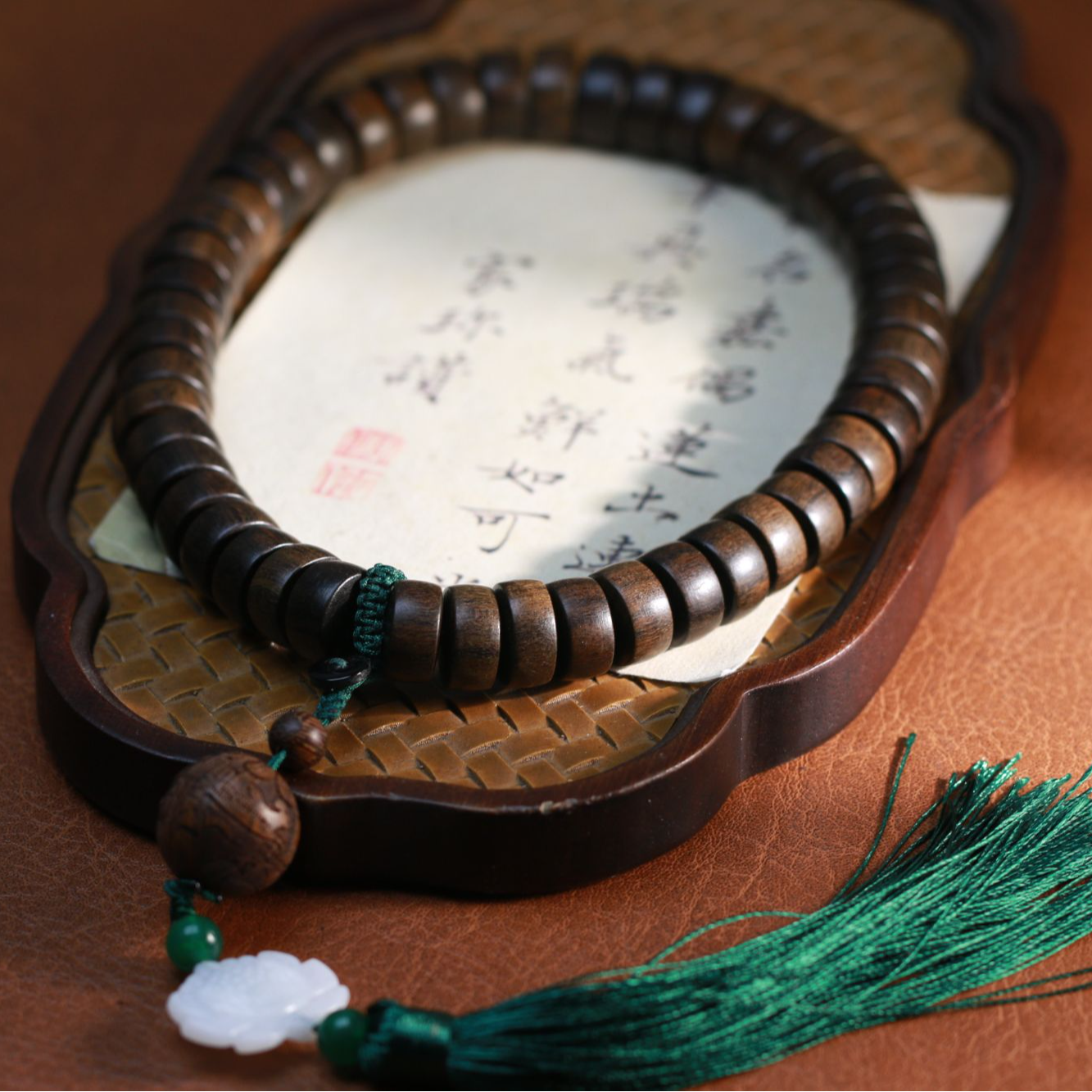 【曹总文玩】15mm文玩沉香木串手链CX768