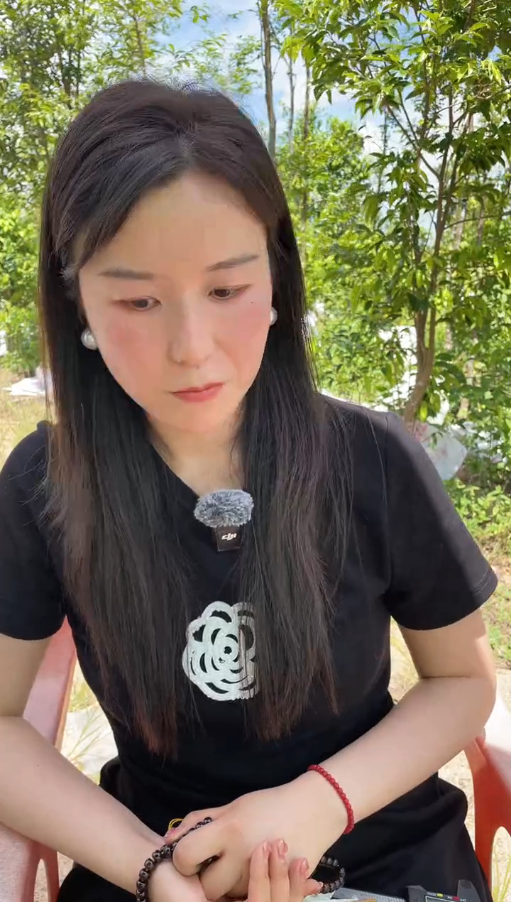 乌木类端景台025毛毛木7*10单圈木木摆件