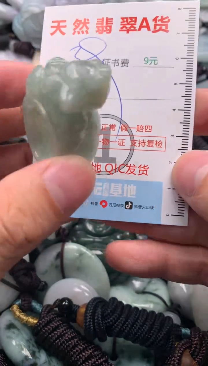 翡翠未镶嵌吊坠(不含链)1