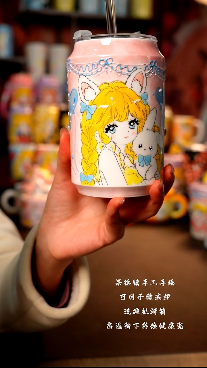 景德镇陶瓷手绘杯杯