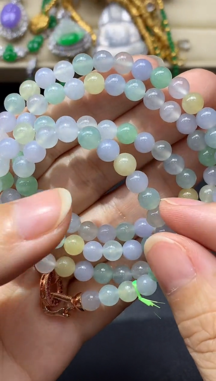 翡翠未镶嵌颈饰534-中国好珍宝