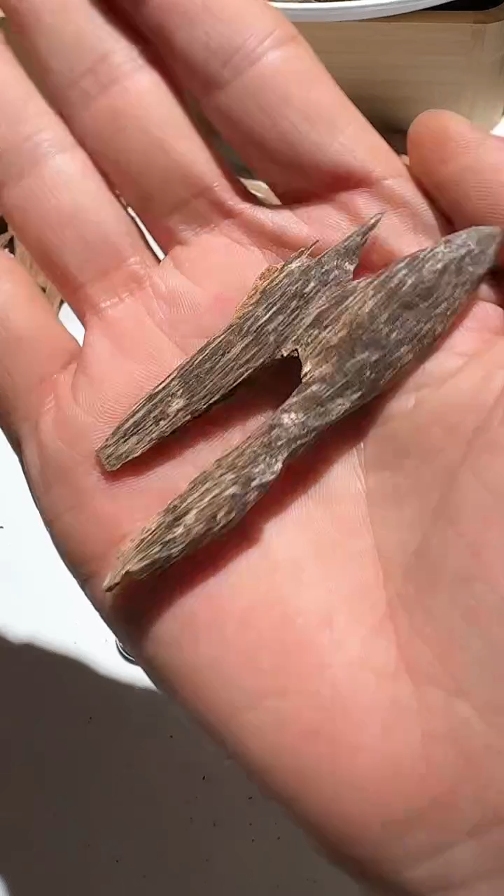 【闪购商品】沉香手把件海南虫漏3.7g