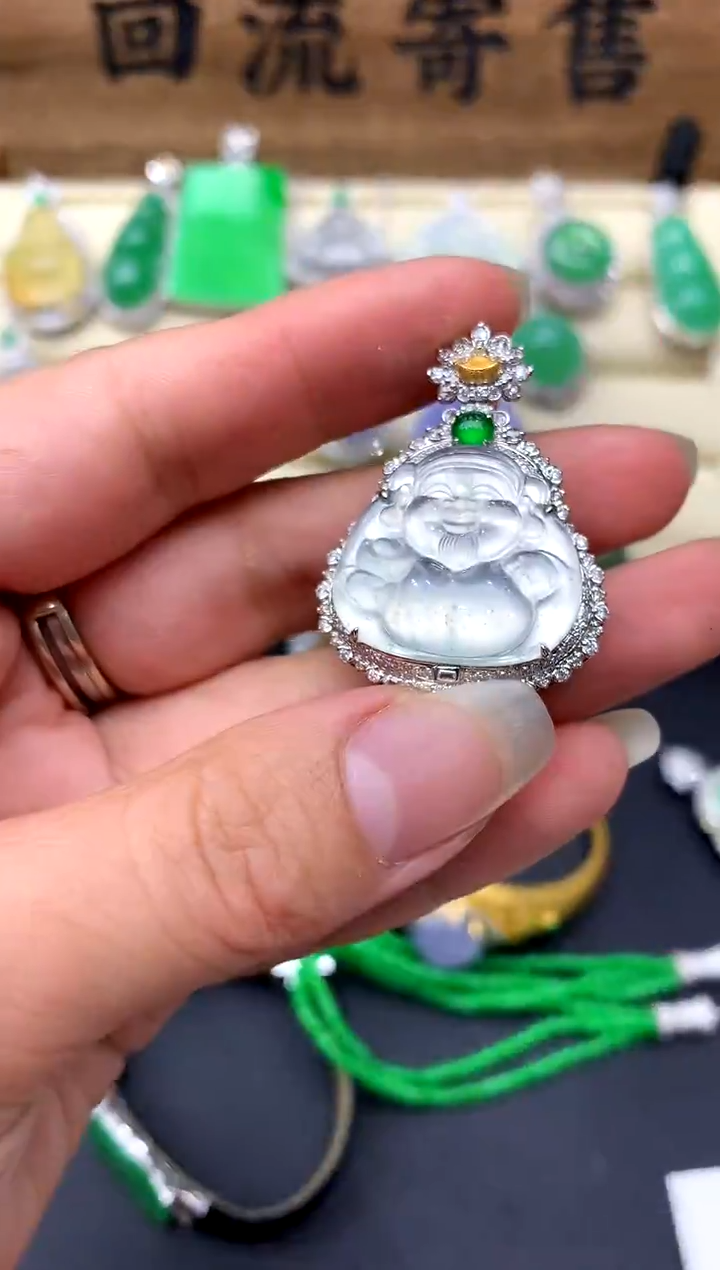 【闪购商品】翡翠颈饰18K金镶嵌429-中国好珍宝