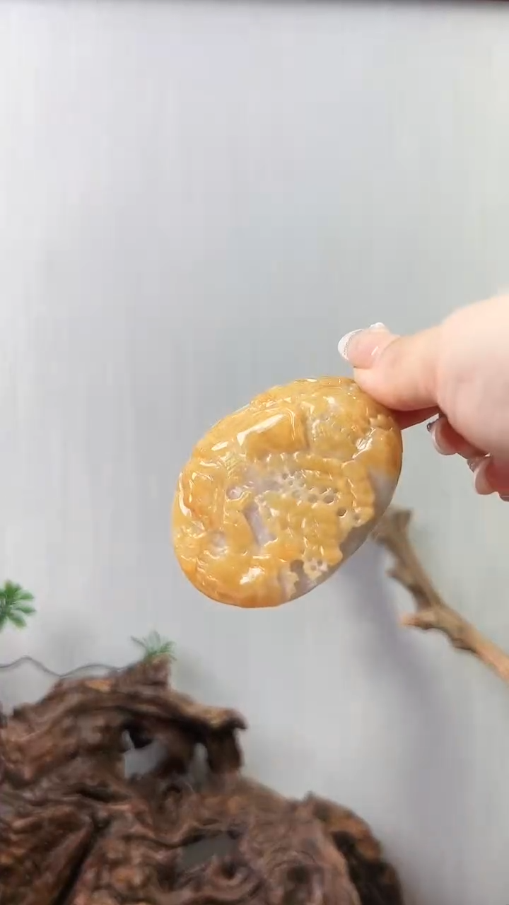 【闪购商品】翡翠颈饰未镶嵌山水