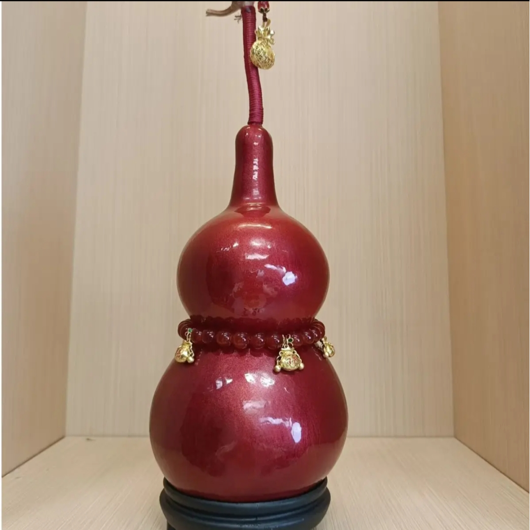 丹茗直发—红红火火葫芦家居摆件葫芦