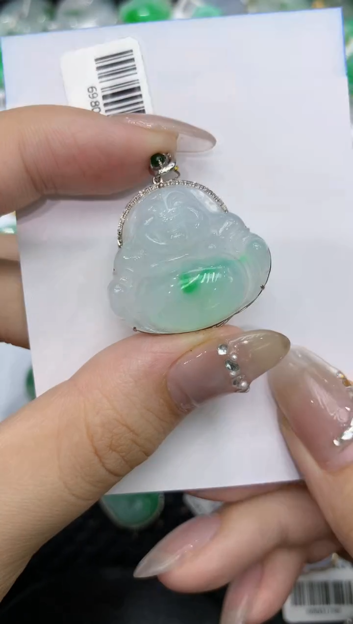 【闪购商品】翡翠颈饰18K金镶嵌222222222