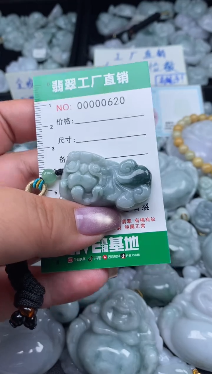 翡翠未镶嵌颈饰天然A货翡翠0620