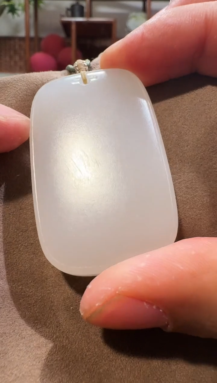 【闪购商品】和田玉吊坠未镶嵌1072平安牌