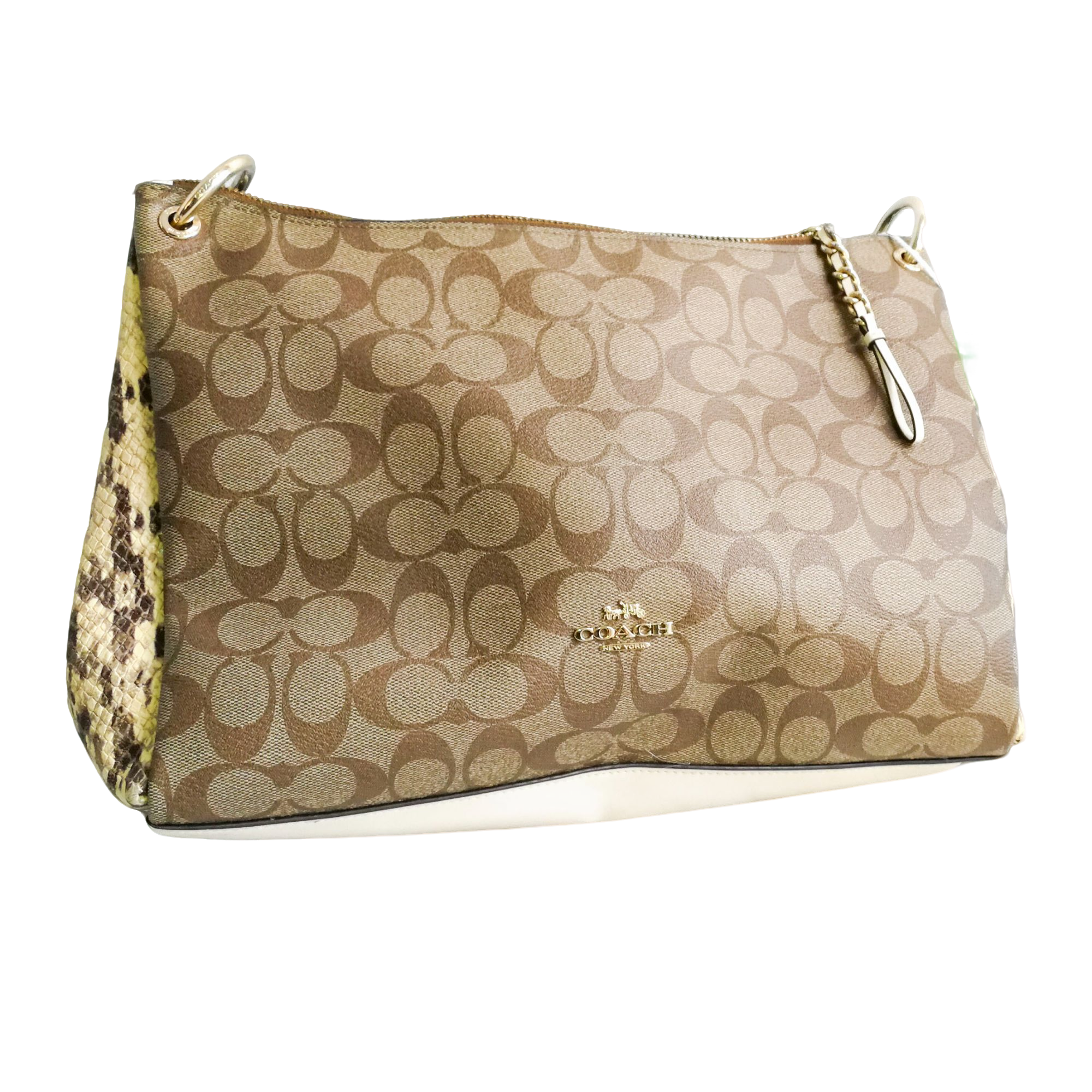 95新 COACH/蔻驰 coach   蛇纹单肩包 121810