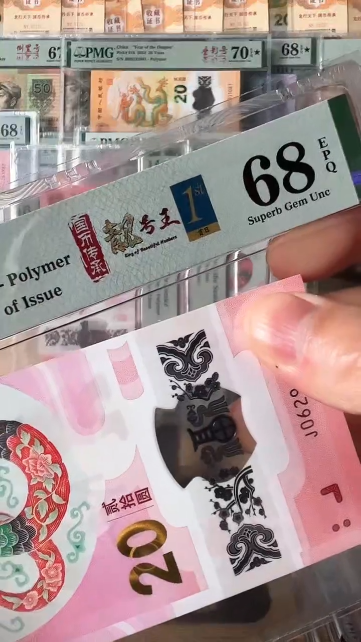 【闪购商品】塑料蛇年纪念钞089885856包PMG68