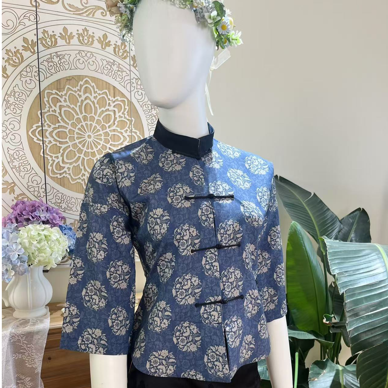 傣族传统民族服饰 显瘦显气质 休闲时尚 民族风上衣