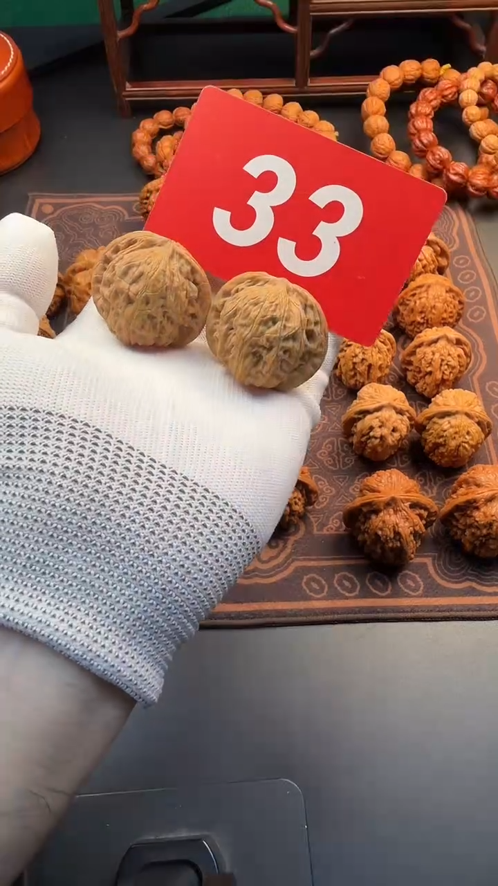 把件文玩核桃39虎过庄磨盘