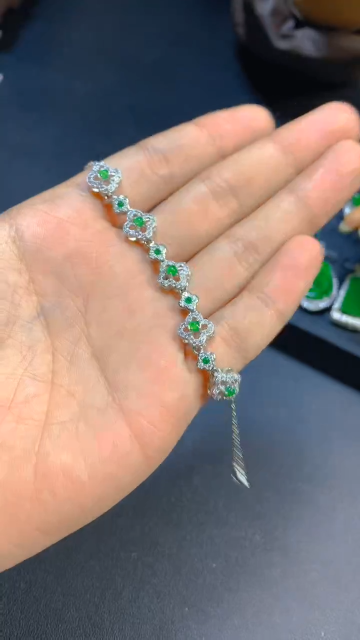 【闪购商品】翡翠手链未镶嵌0850405592
