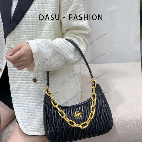 【苏总专属】FES-9652-黑色时尚潮流气质小众腋下斜挎包