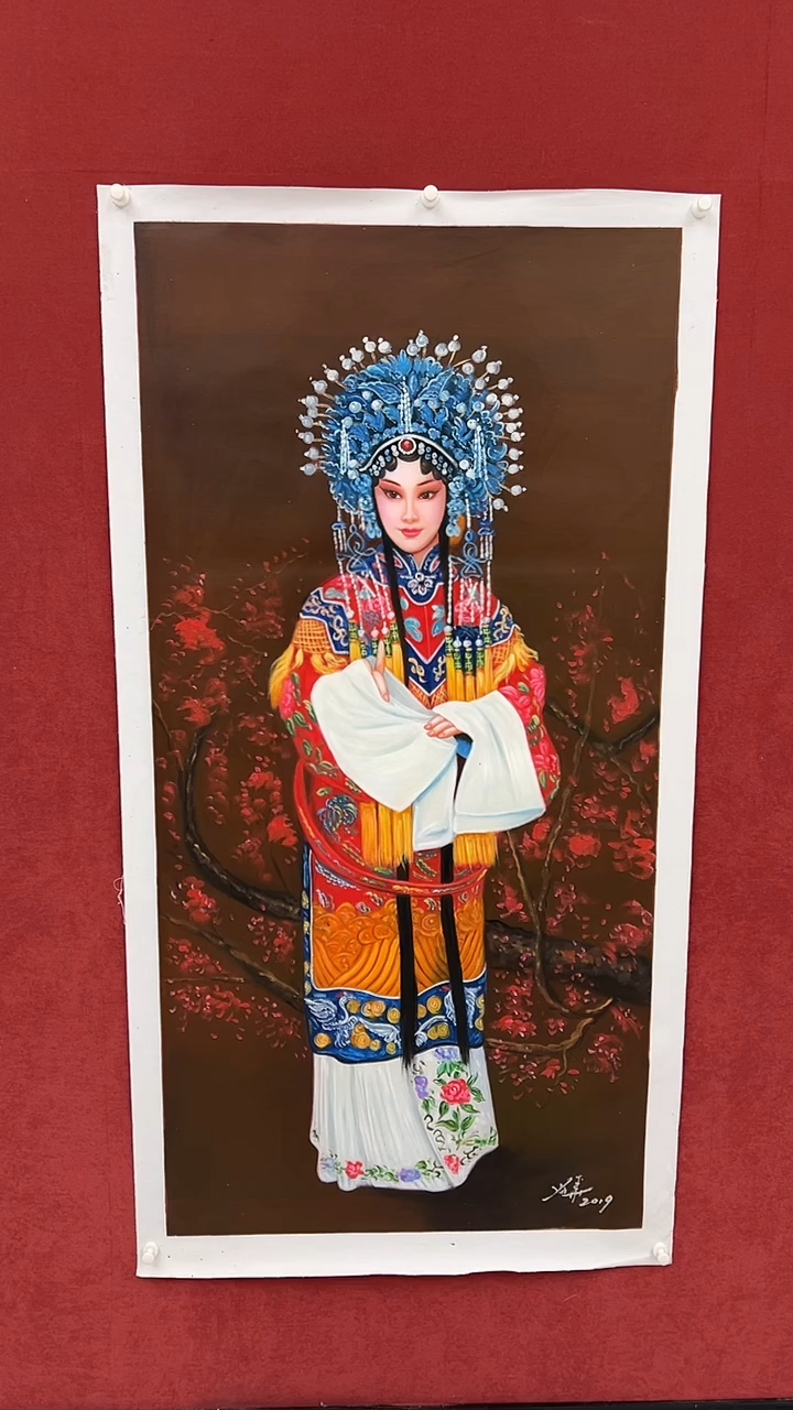 国画用****8刘用华油画12pc戏曲人物