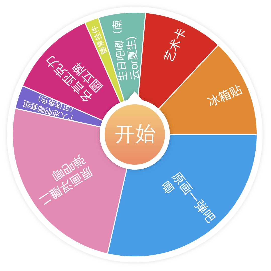 坂本日常原画谷大转盘（粉丝福利关注可玩）