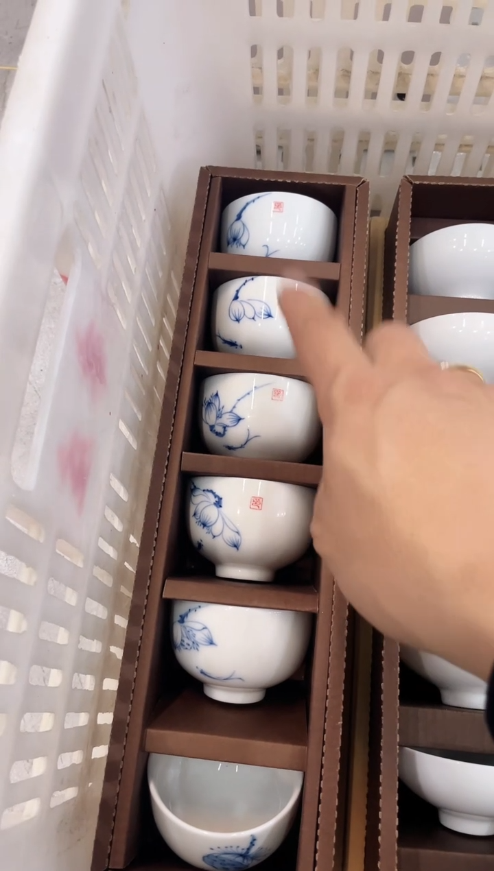 【闪购商品】【瓷心匠物】直播间福利专款莲蓬杯6个装