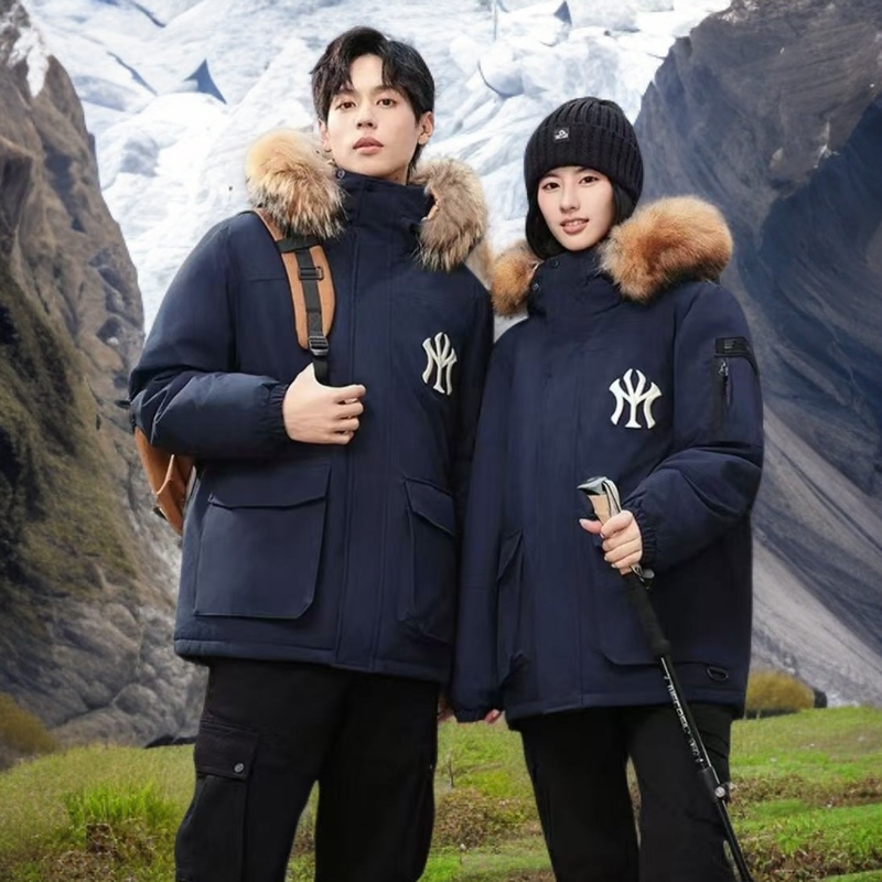MY2025新款冬季加厚男女同款户外情侣连帽外套保暖秋冬