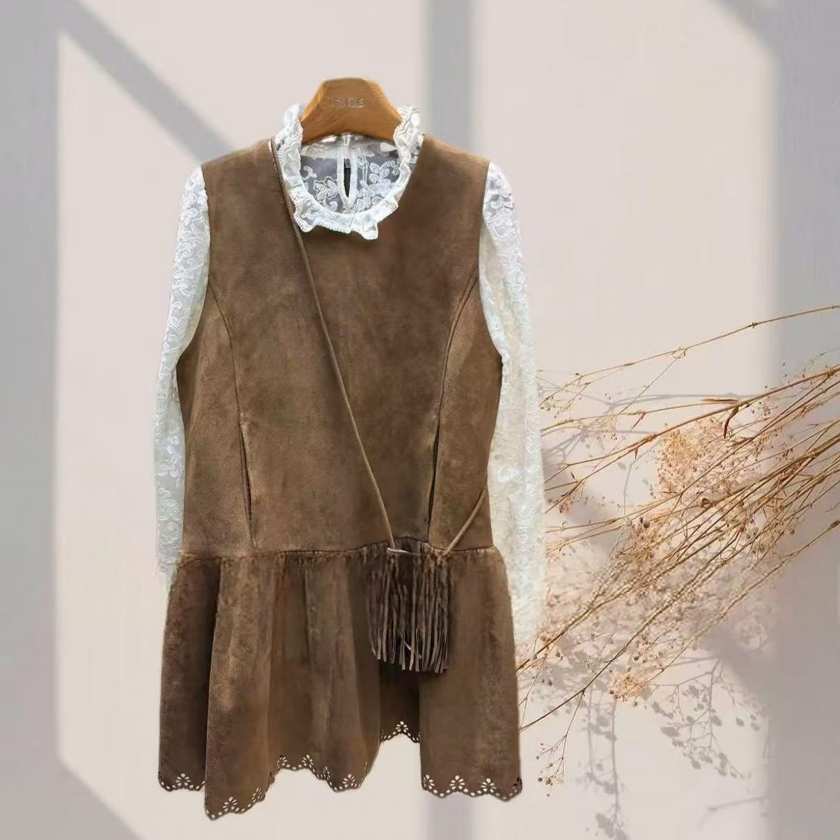 G裙长80    7371【月下蕾丝】连衣裙