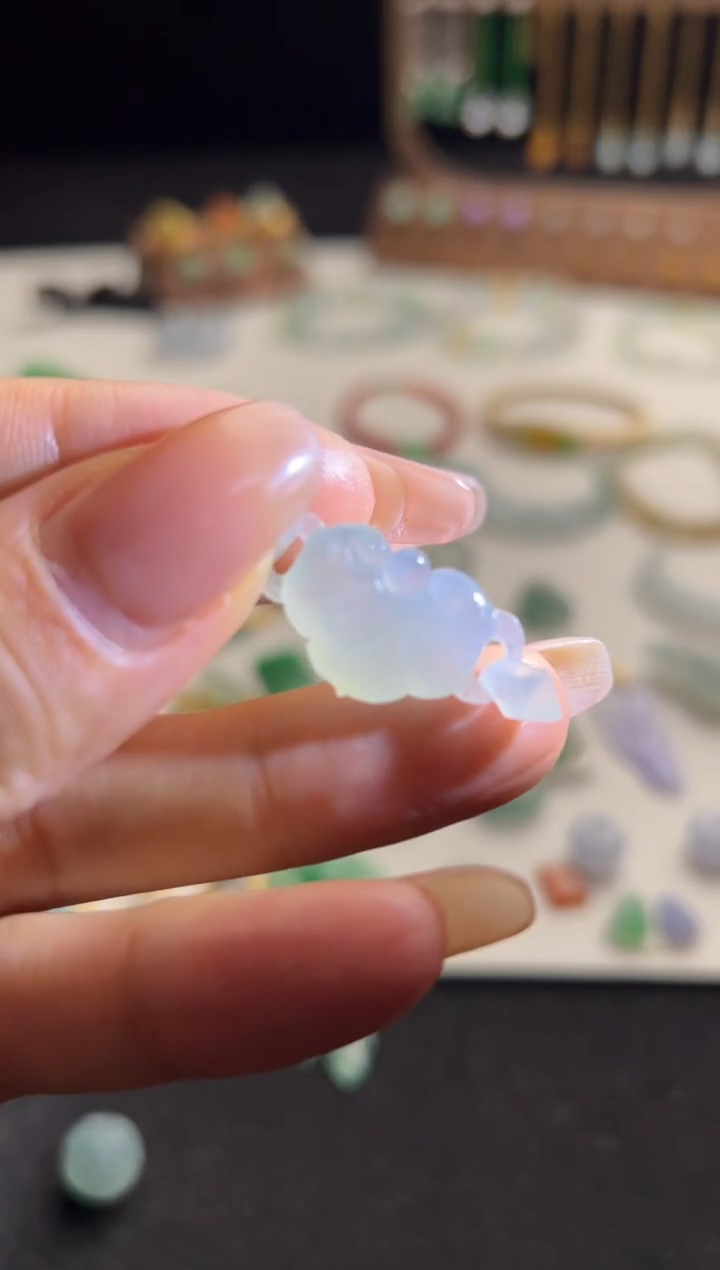 【闪购商品】定制翡翠未镶嵌如意1200+120-lhp120