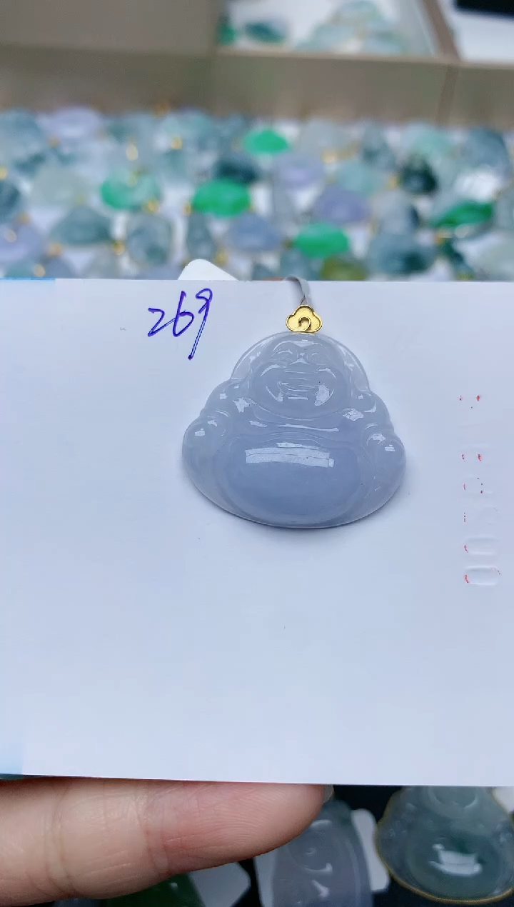 【闪购商品】翡翠颈饰18K金镶嵌天然翡翠A货    269