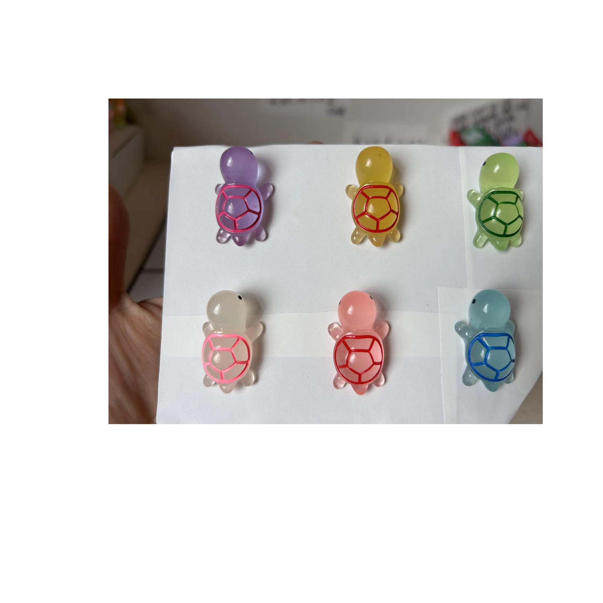 透色中号龟（许愿+对对碰）拍一拆6卡灯牌+1包（保底15个）默认配套