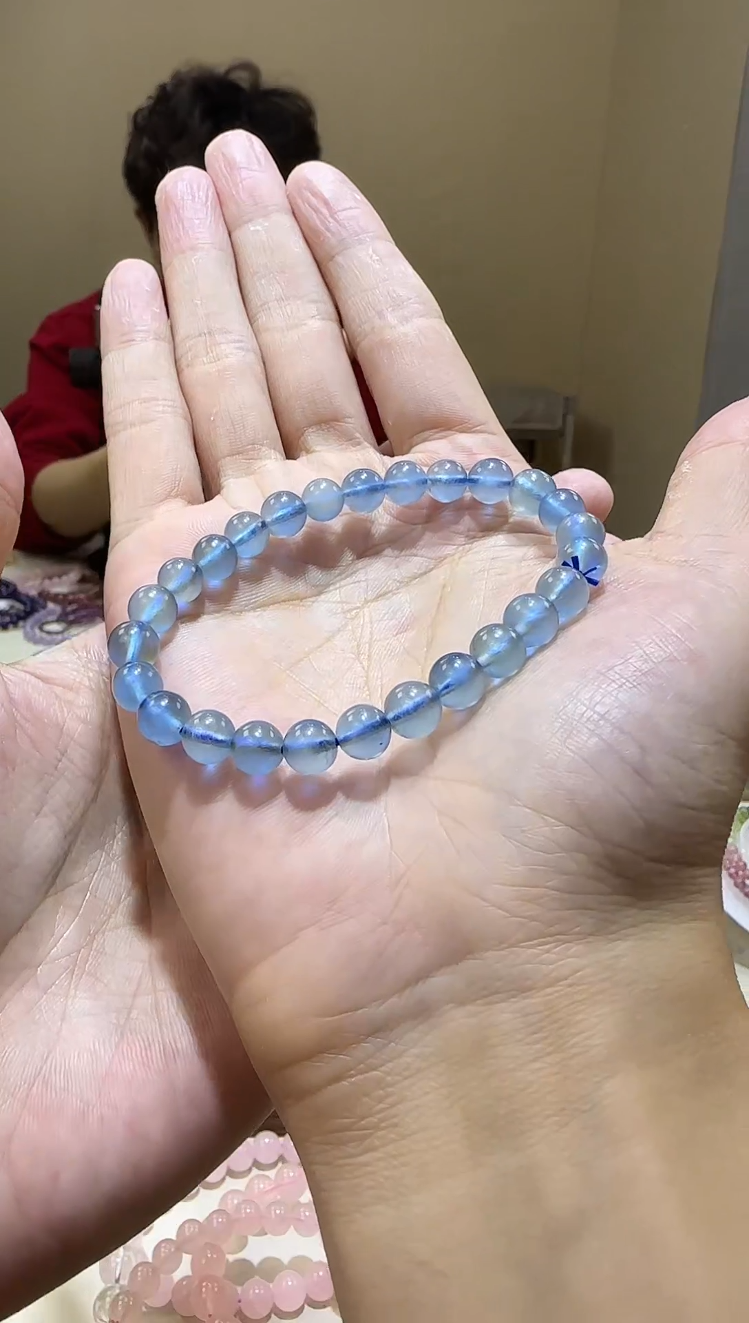 【闪购商品】绿柱石手链未镶嵌魔鬼蓝海蓝宝7