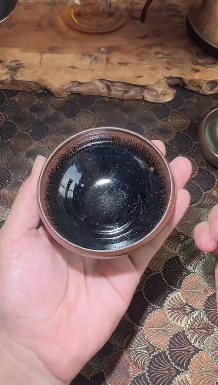 柴烧熊氏--脉传承者行云建盏柴烧