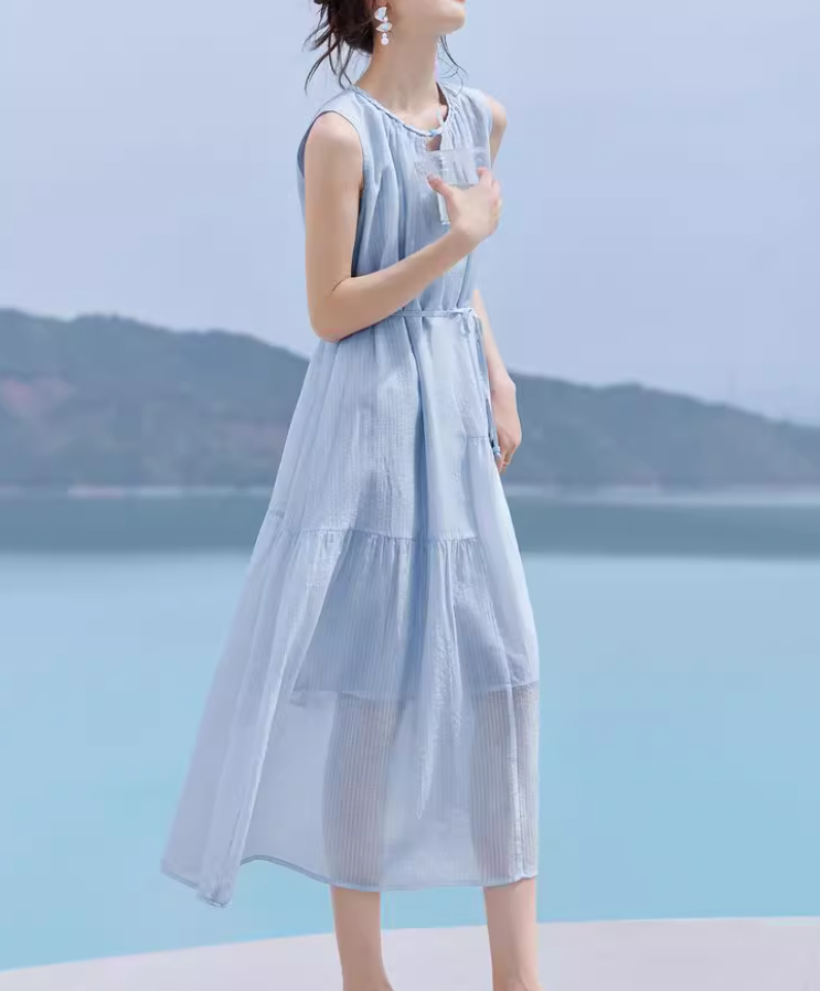 思怡 021到030 编码链接 默认瑕疵无袖连衣裙夏季