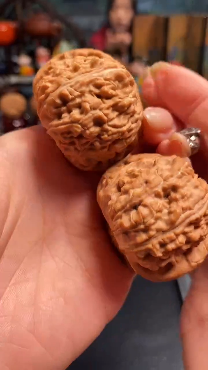 【闪购商品】文玩核桃把件A138白狮子44