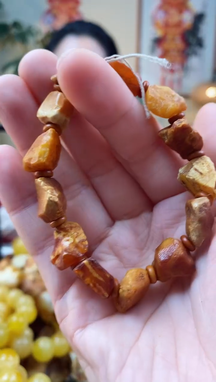 【闪购商品】琥珀手串未镶嵌手串