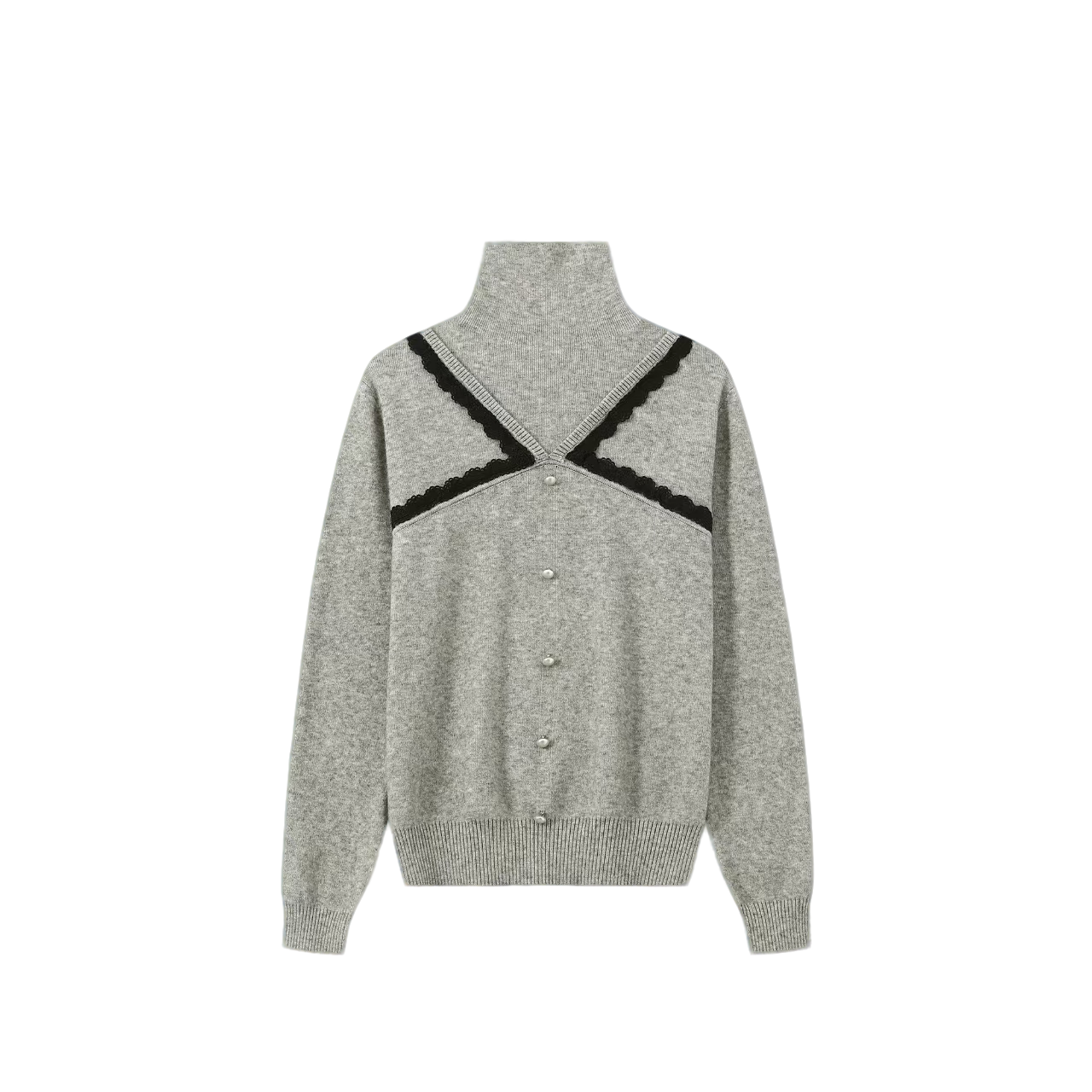 【封后轻奢设计】2024冬季新款简约百搭设计针织上衣99827