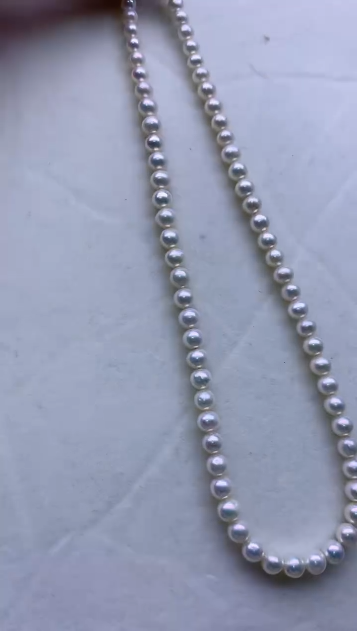 【闪购商品】淡水珍珠项链银S925镶嵌淡水珍珠项链