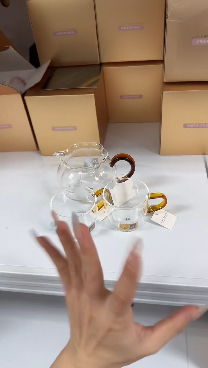 【闪购商品】@@禾器纳福琥珀色+清尚杯琥珀色两只