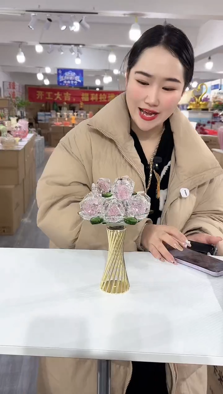 【闪购商品】无铅玻璃玖月花器M-品29