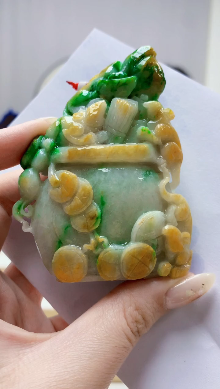 未镶嵌定制翡翠4812jw-毛货挂件48