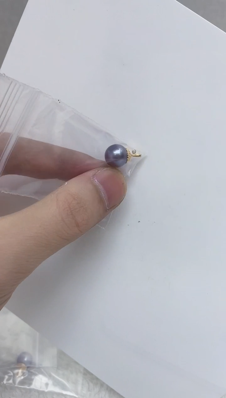 颈饰银S925镶嵌淡水珍珠 