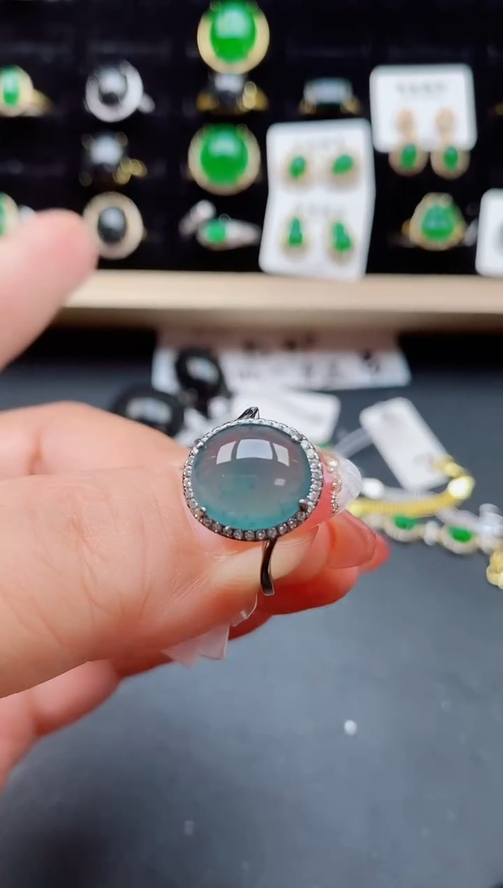 【闪购商品】翡翠戒指银S925镶嵌121212