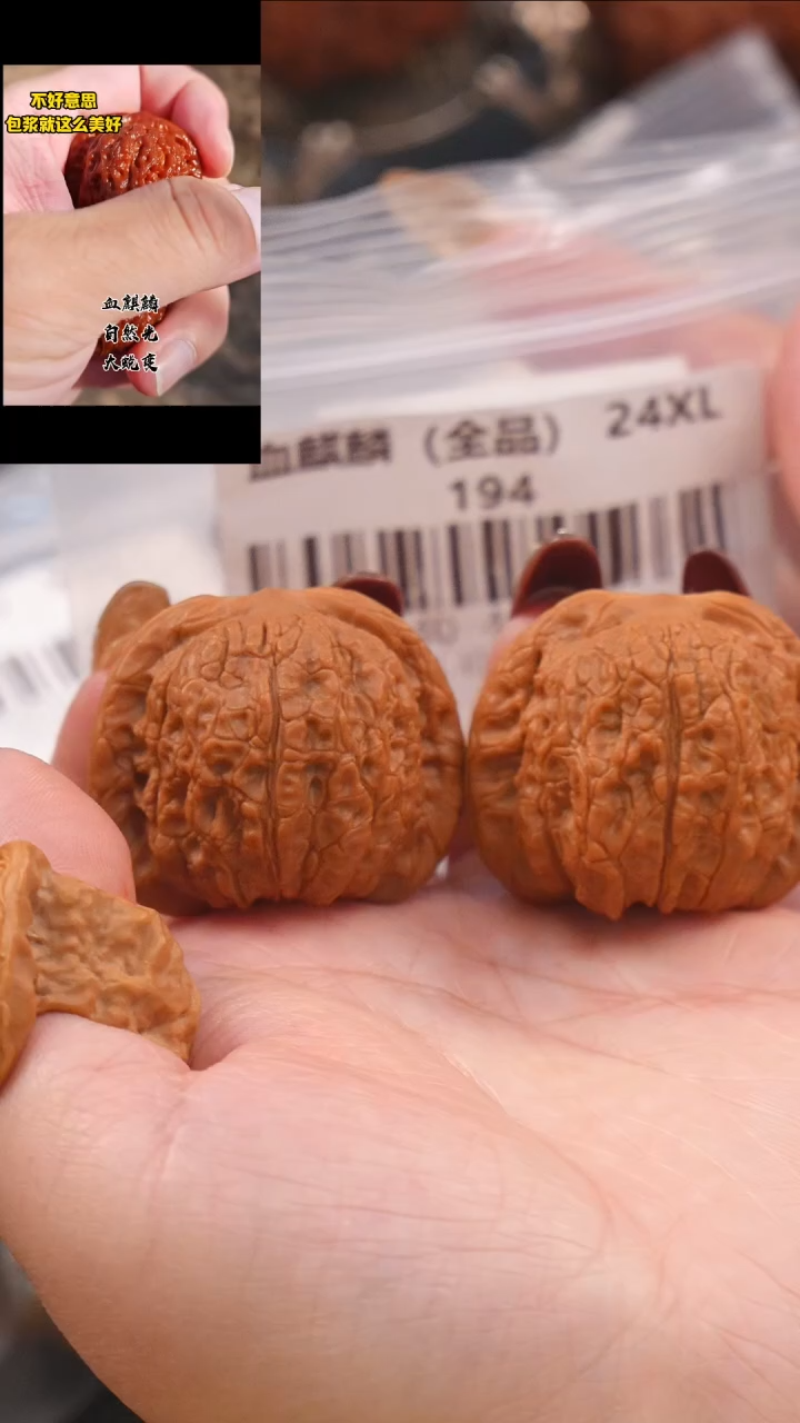 【闪购商品】文玩核桃把件40血麒麟狮子头（全品）