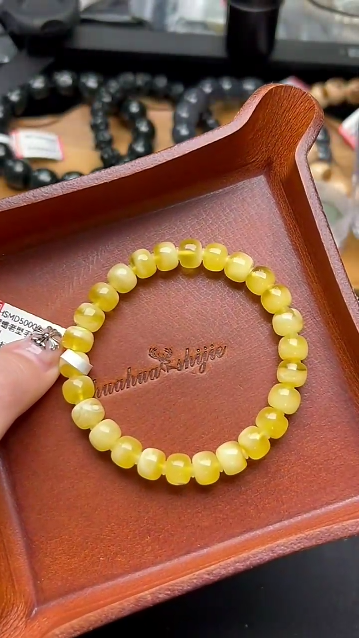 【闪购商品】蜜蜡手串未镶嵌HSMD500002